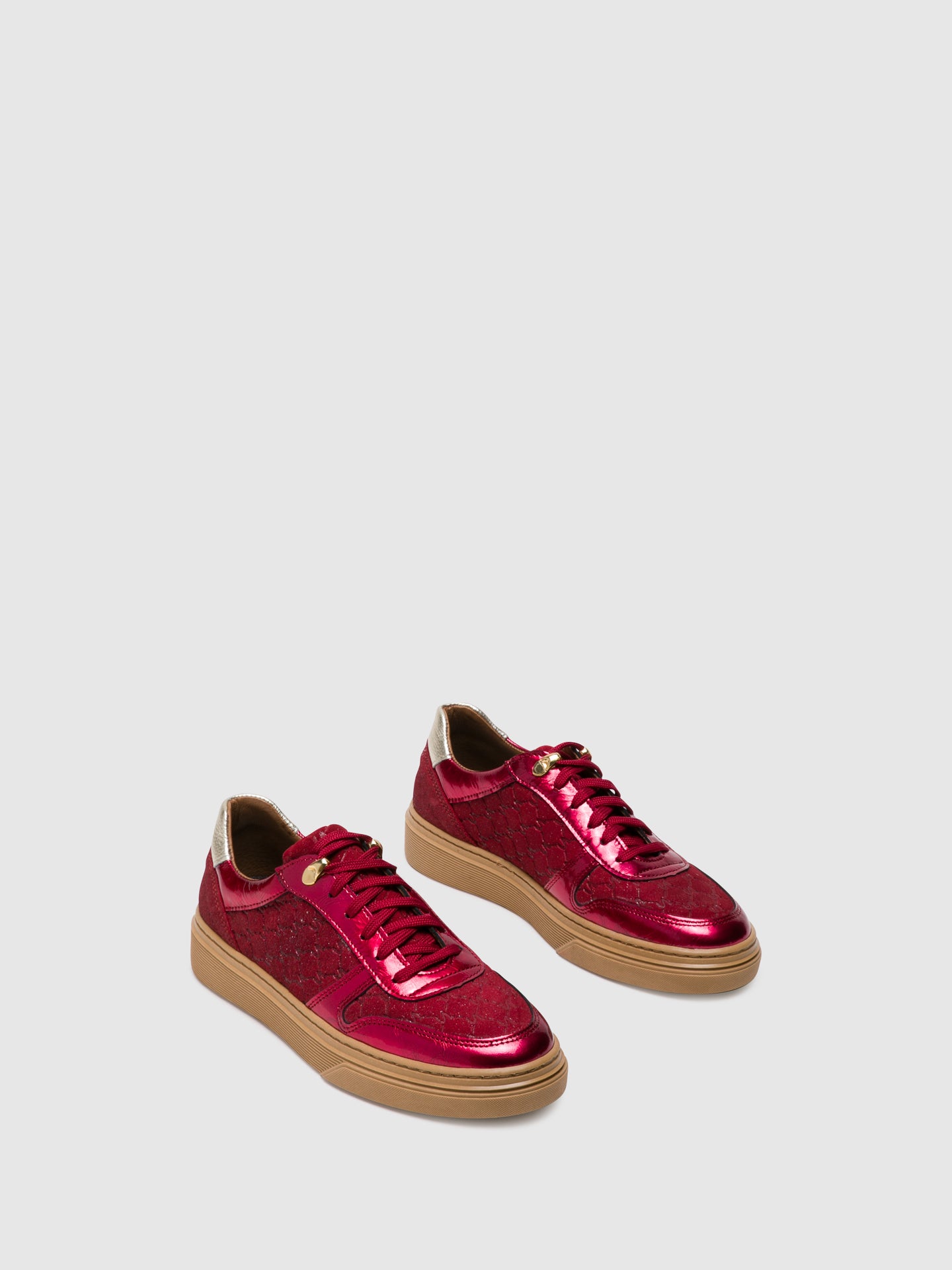 Foreva Crimson Lace-up Trainers